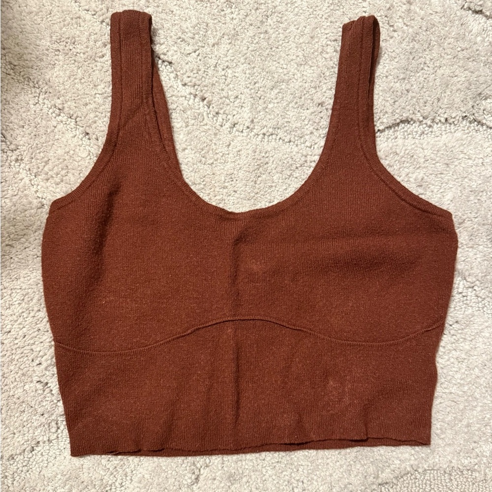 Kendall & Kylie | Brown Soft Knit Top | Size: S